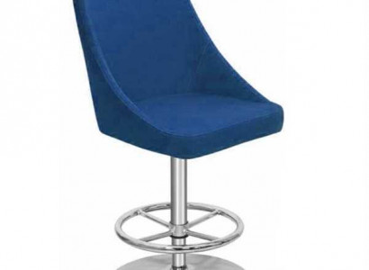 Modern high-quality blue chair designer bar stool textile luxury furniture new